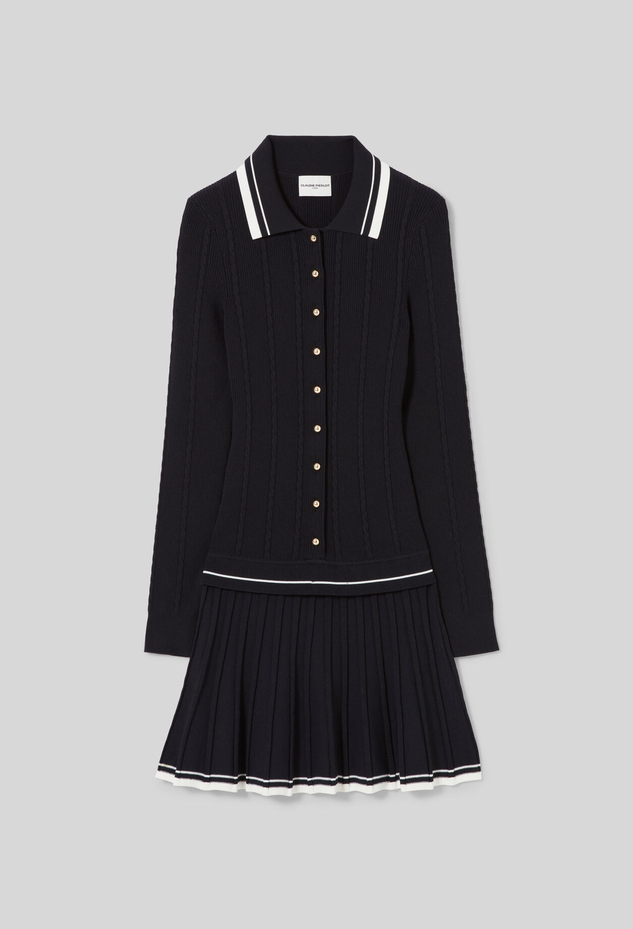 Knitted Shirt Dress