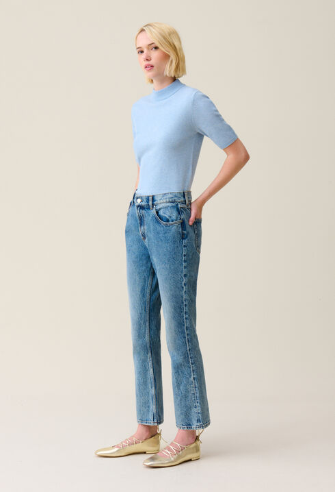 Jean Louis flare denim clair