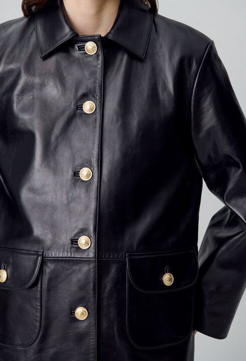 Oversized Leather Jacket
