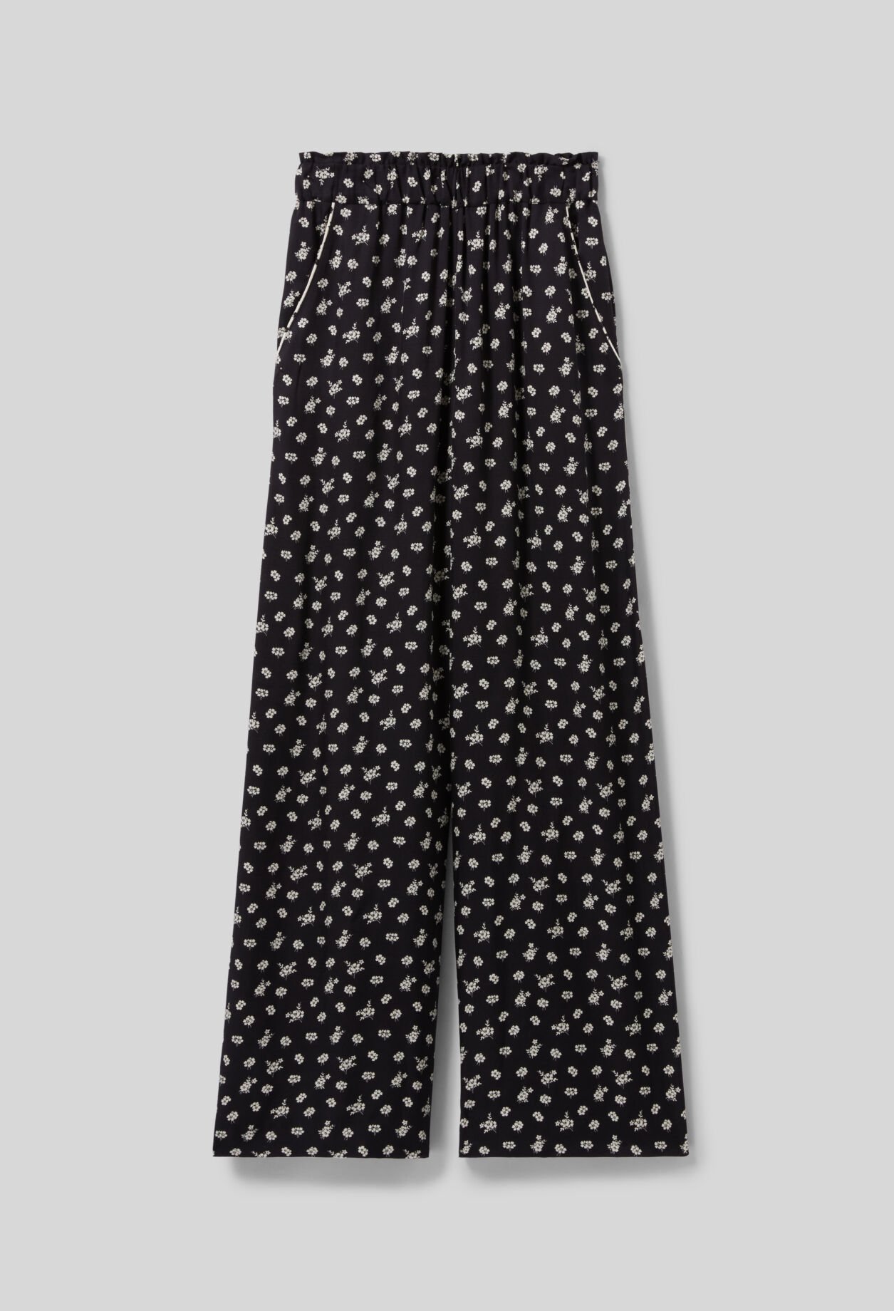 Weit geschnittene fließende Hose
