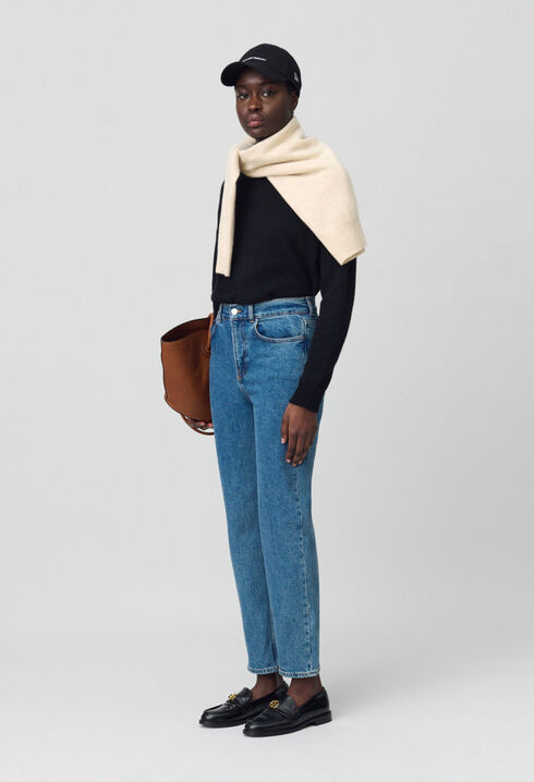 Jean Toto slim 7/8ème bleu délavé