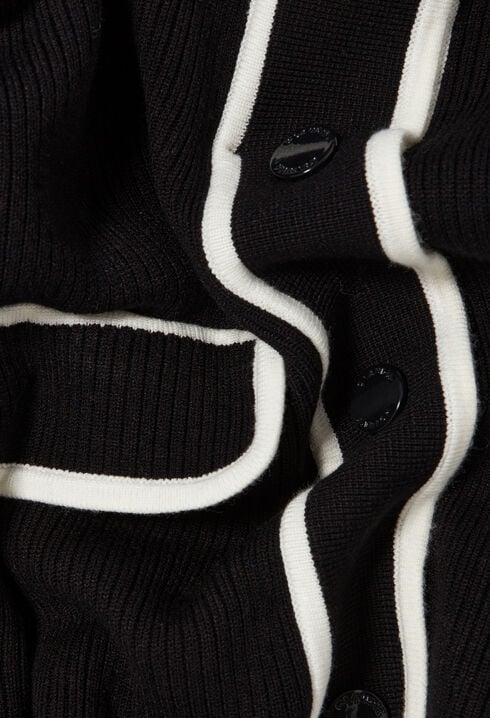 Cardigan épais bicolore