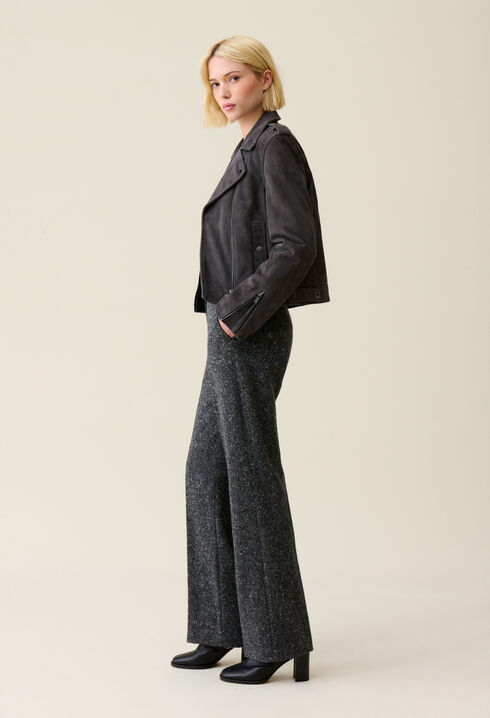 Veste perfecto cuir suède