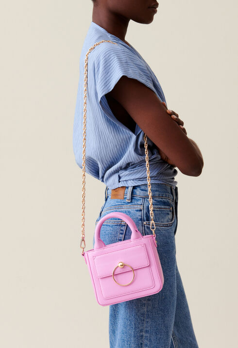 Mini-Tasche Anouck Glattleder Kette