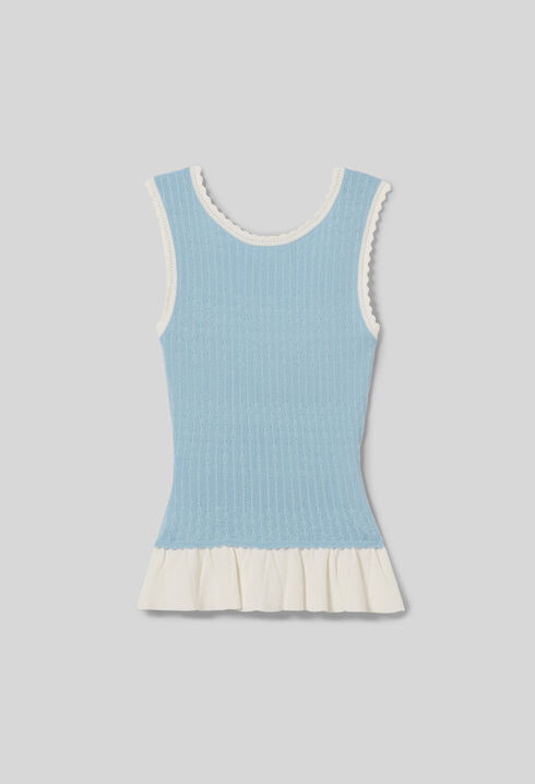 Round neck knit top