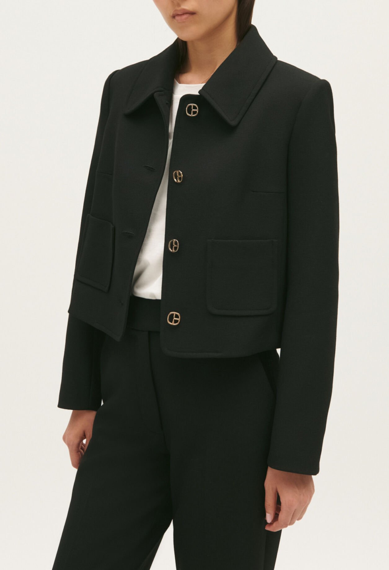 Kurzer schwarzer Blazer