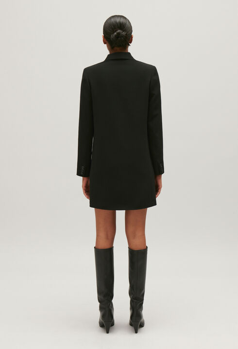 Robe courte tailleur noir