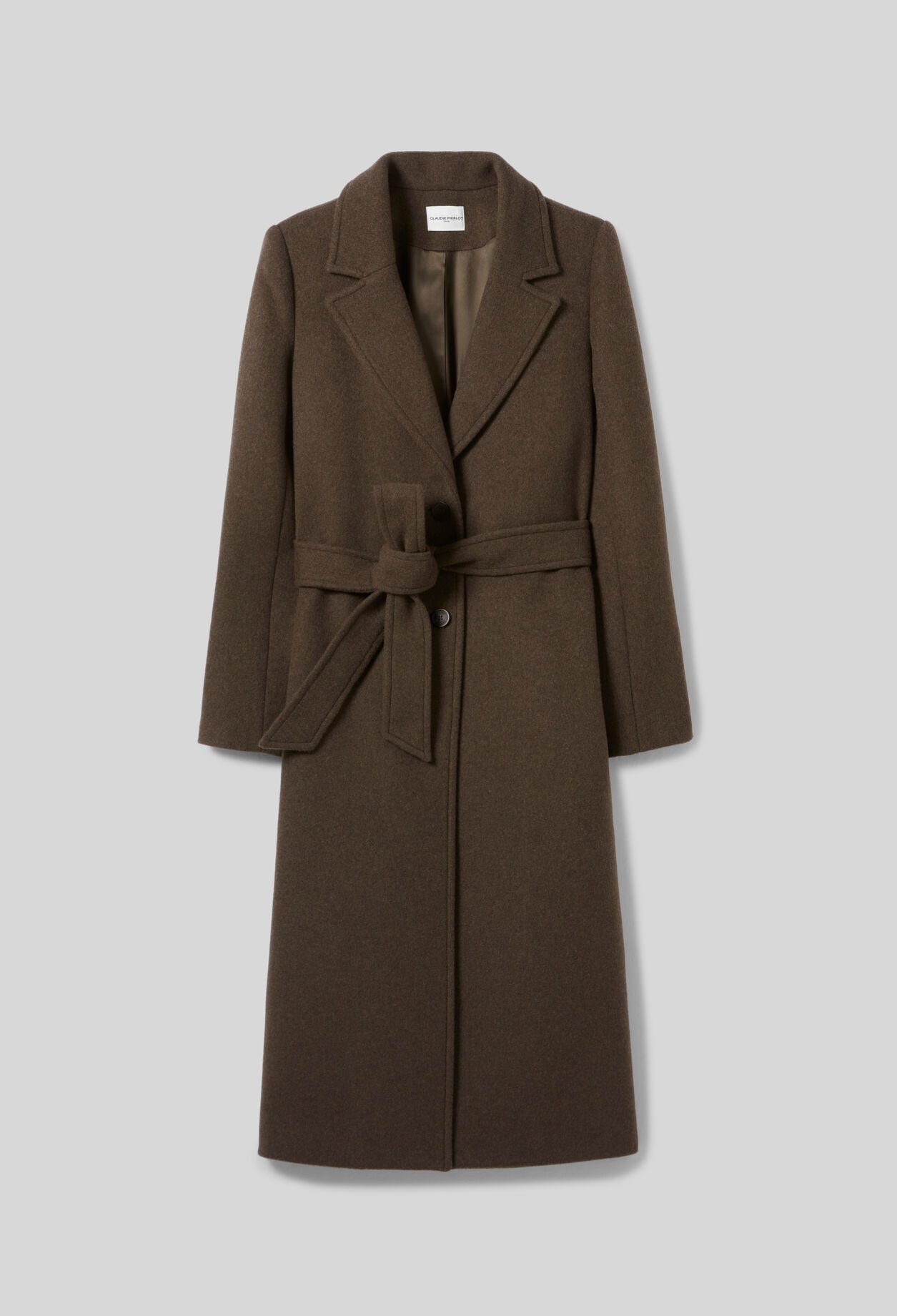 Manteau long laine