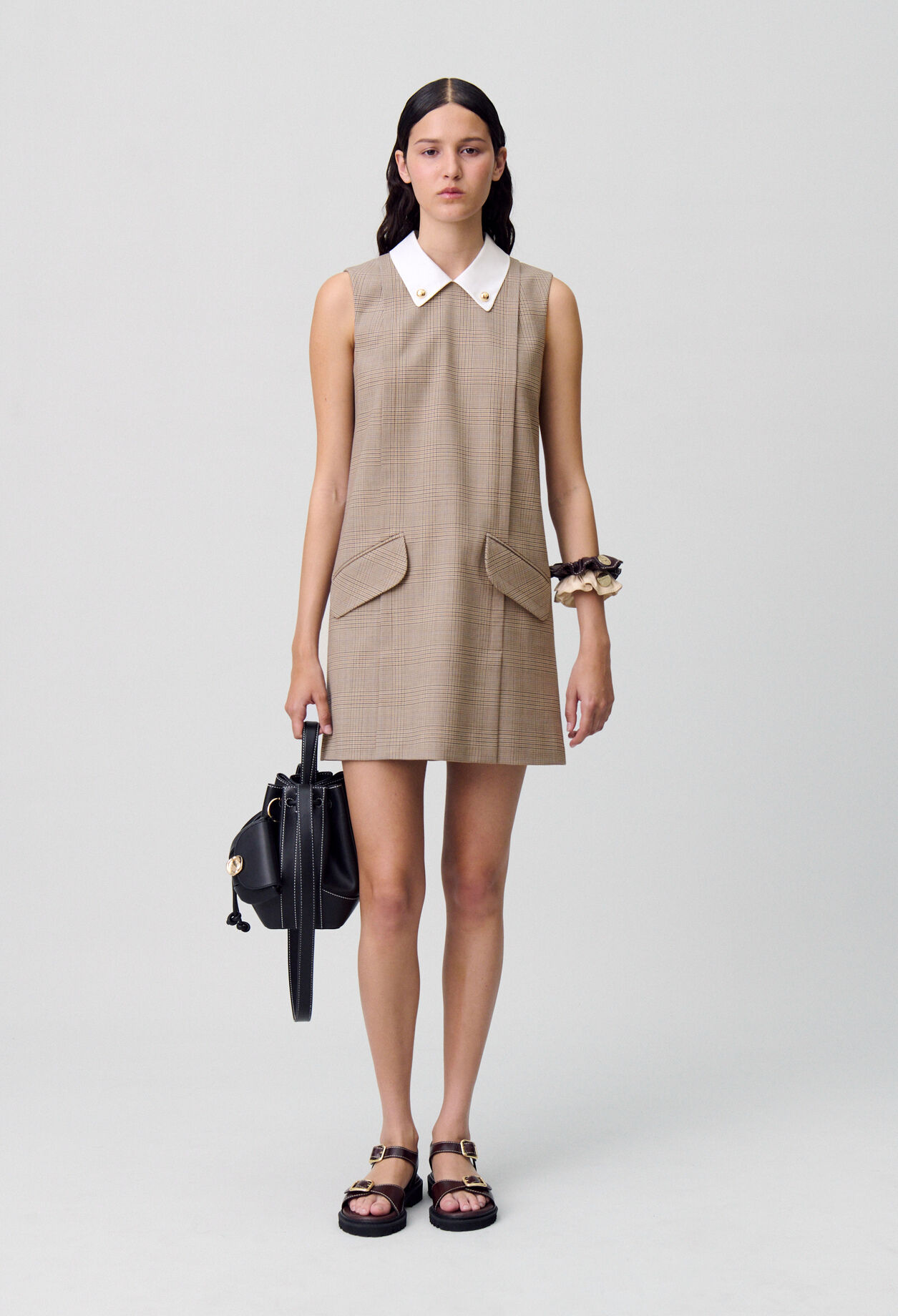 Robe courte carreaux