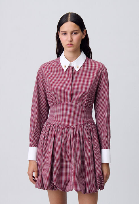Short checked dress