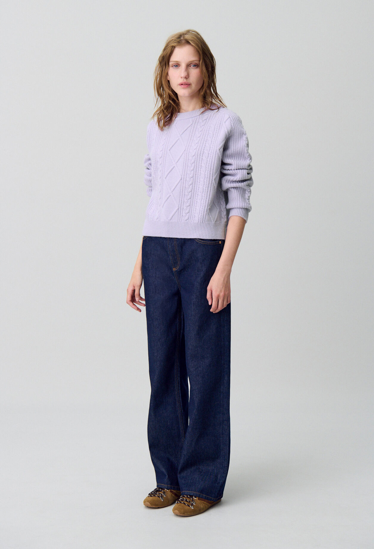 Oversized jacquard jumper