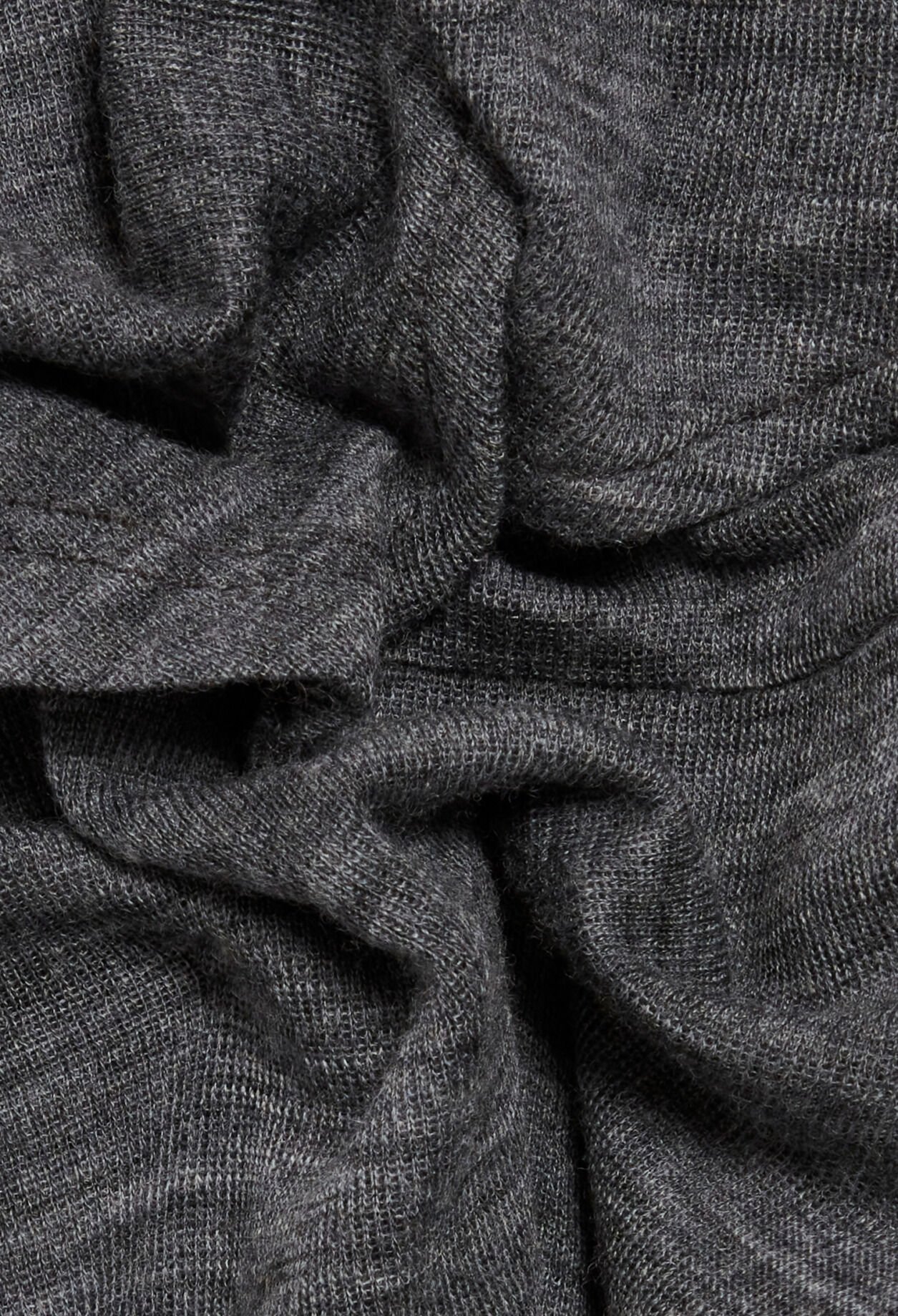 Light grey wool jersey midi dress