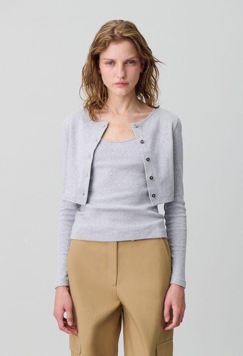 Set aus T-Shirt und Strickjacke