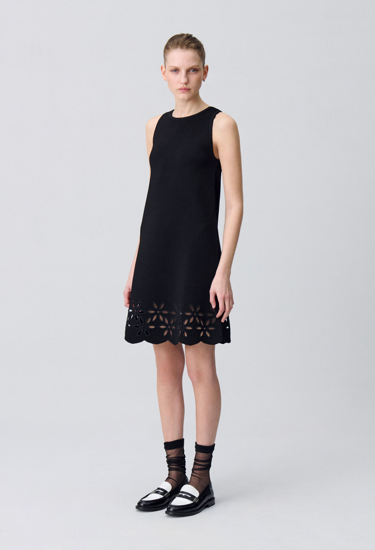 Short Dress in Fine Knit