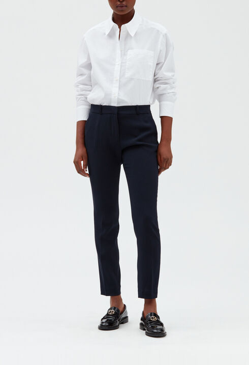 Plain coloured tailored trousers