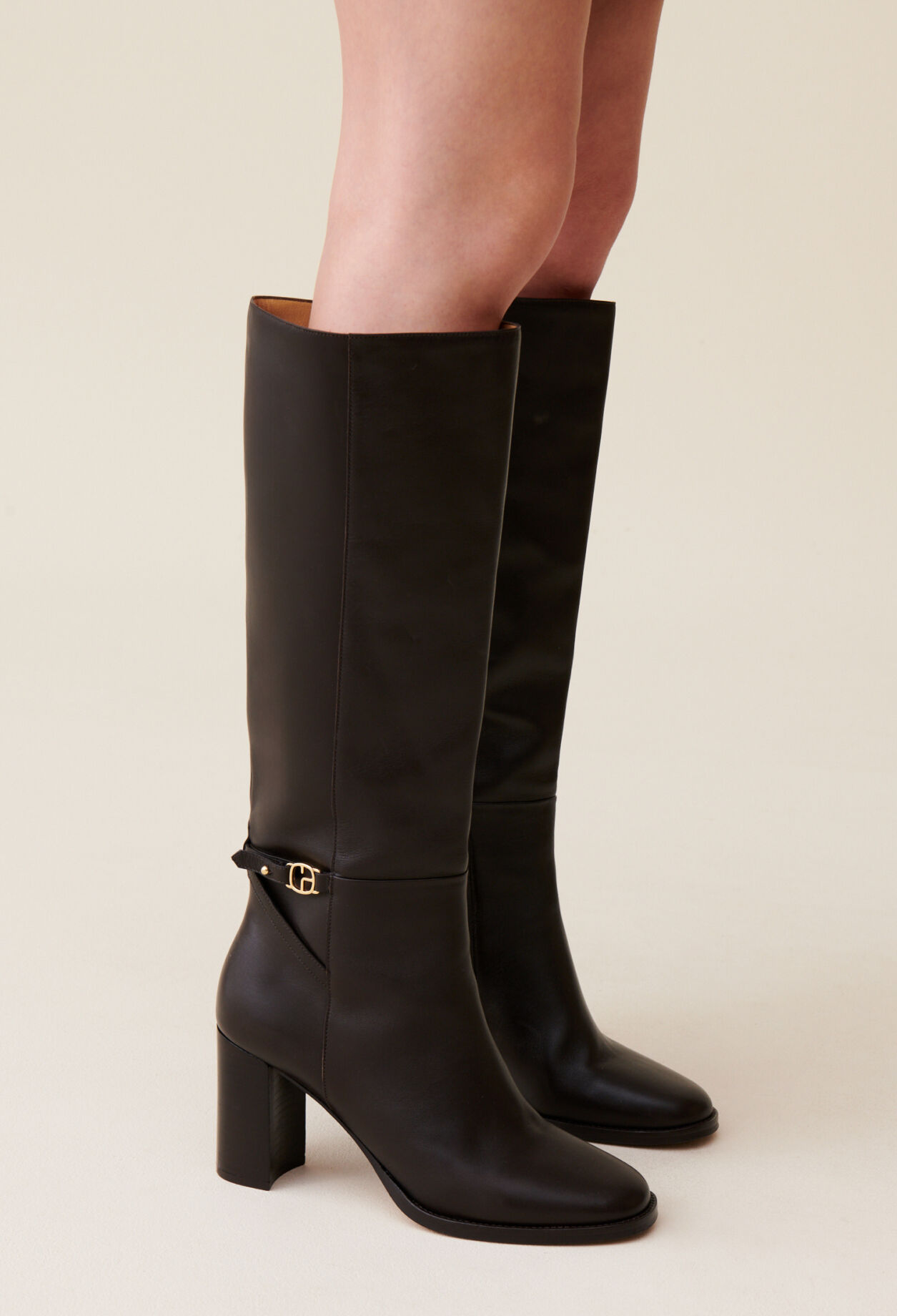 Patent Leather CP Logo Boots