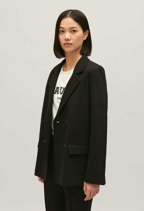 Veste tailleur oversize noir