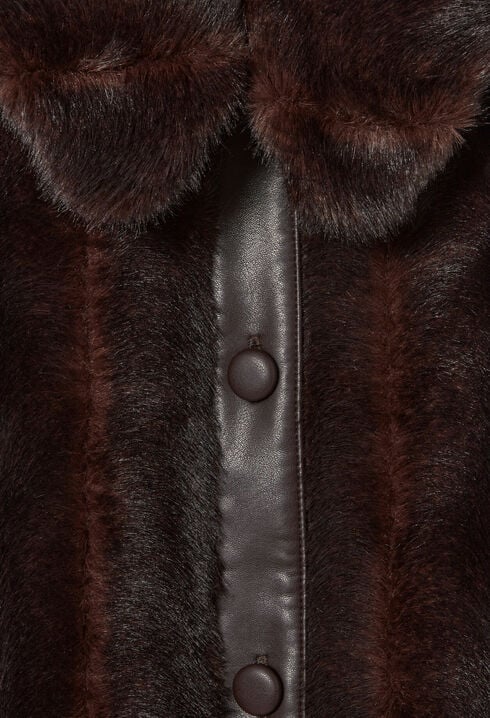 Faux fur coat