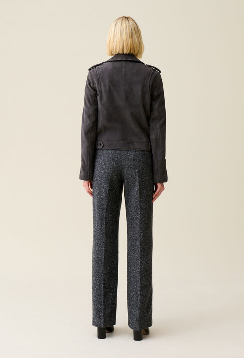 Veste perfecto cuir suède