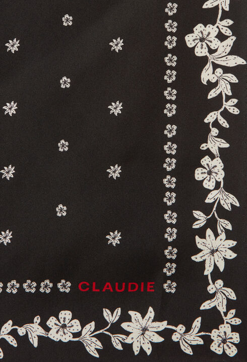 Bedrucktes quadratisches Halstuch