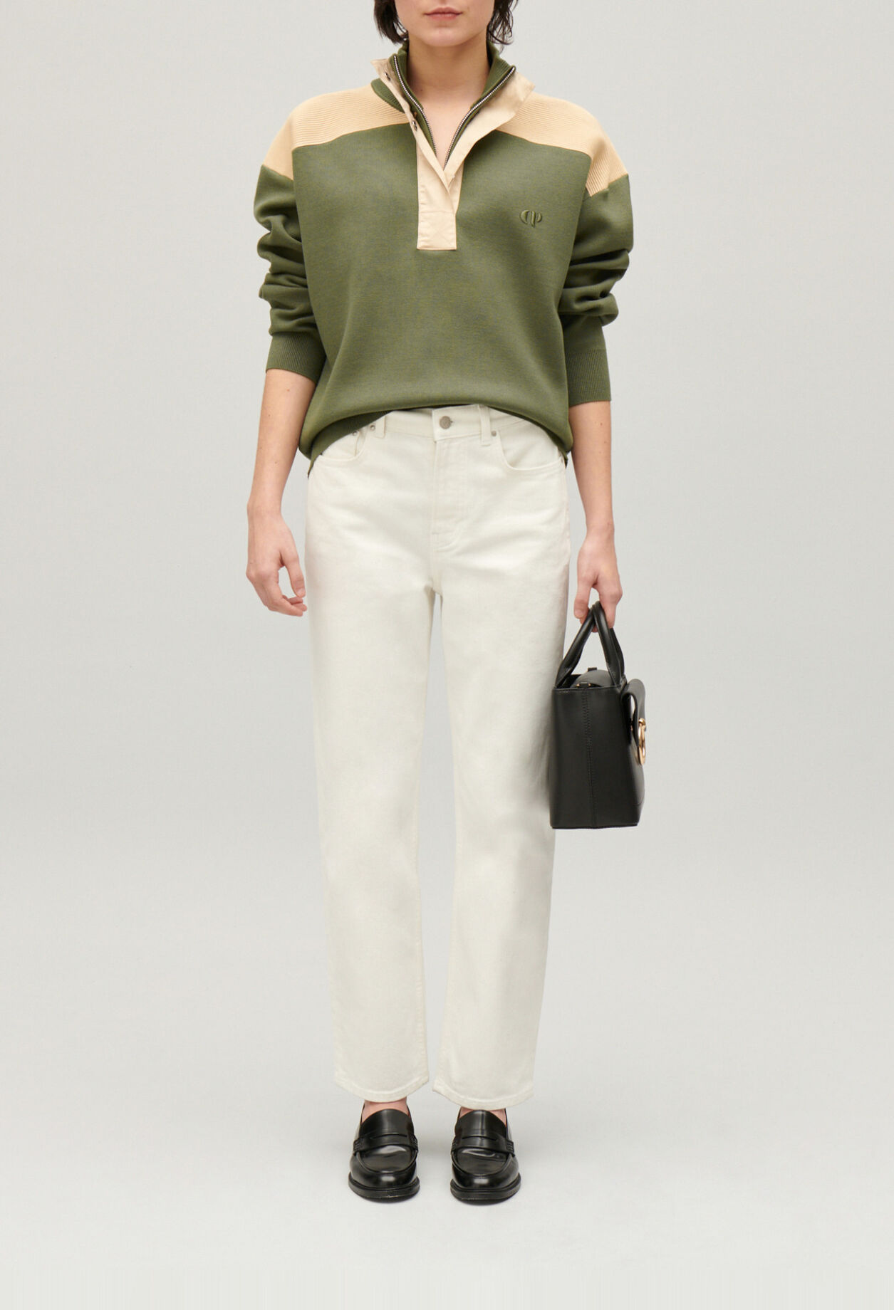 Half-zip sweatshirt