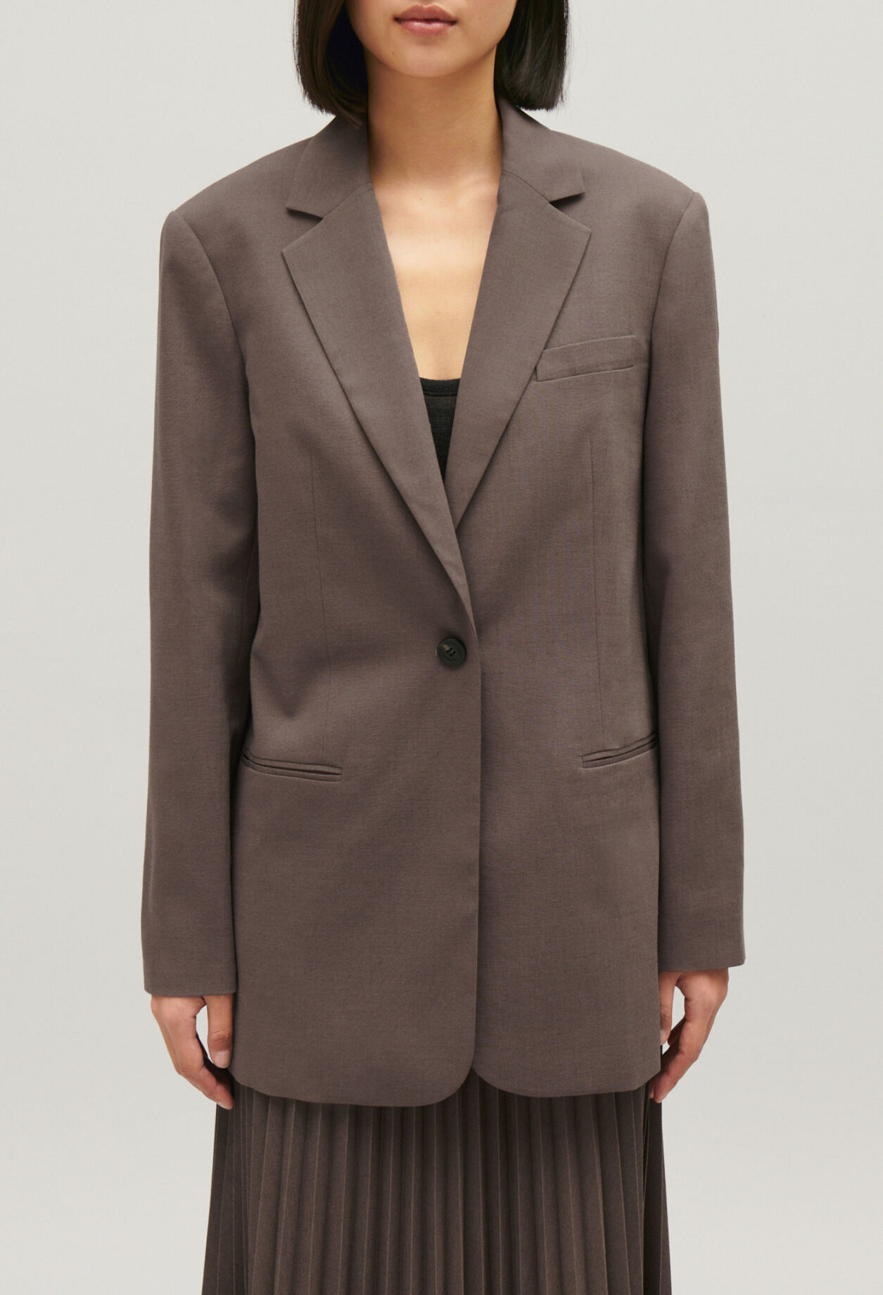 Kastanienbrauner Blazer