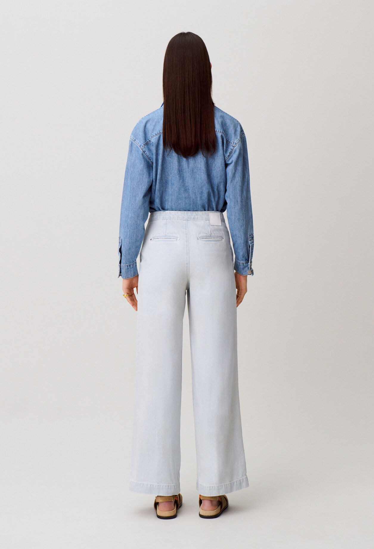 Denim-Jeans mit Latz