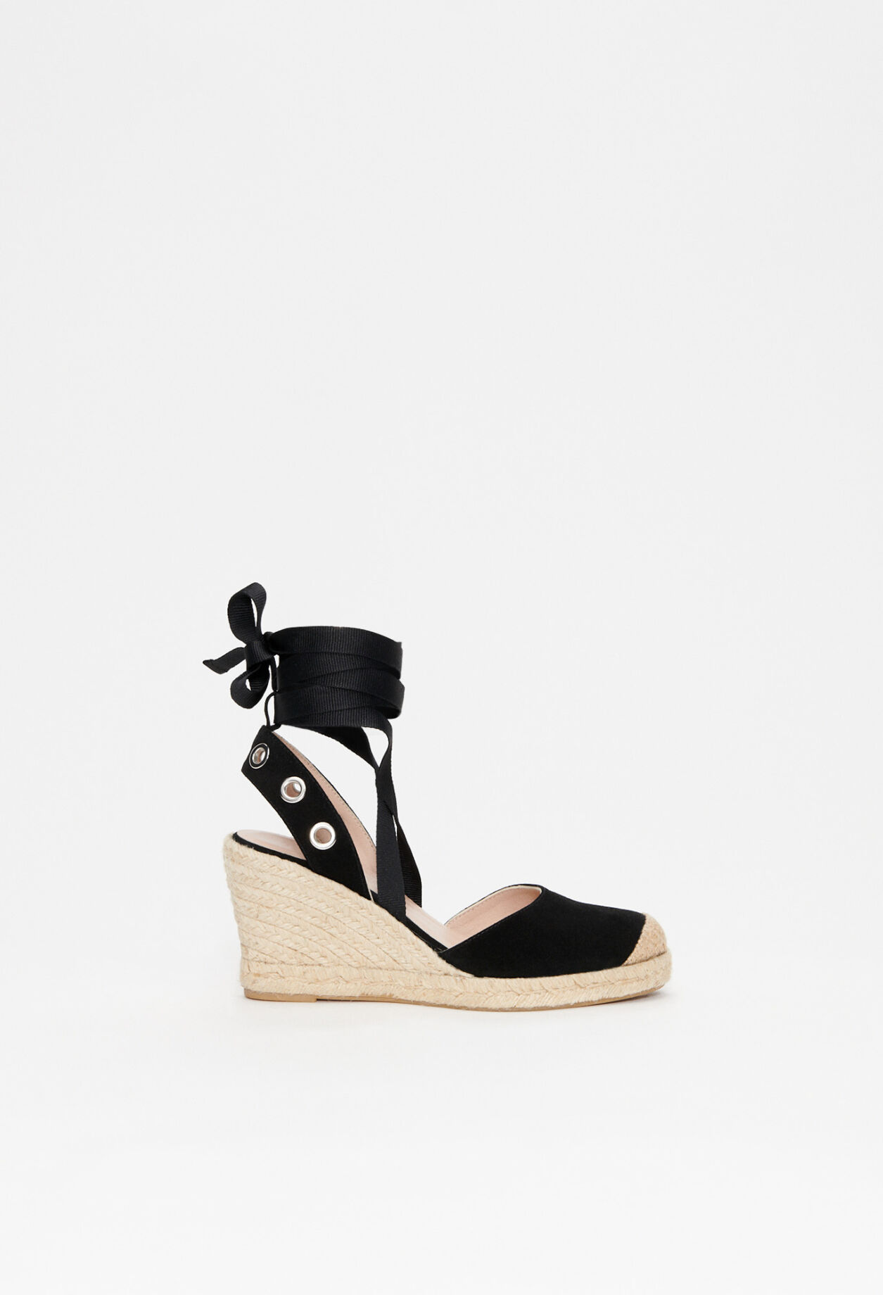 Espadrilles compensées en cuir