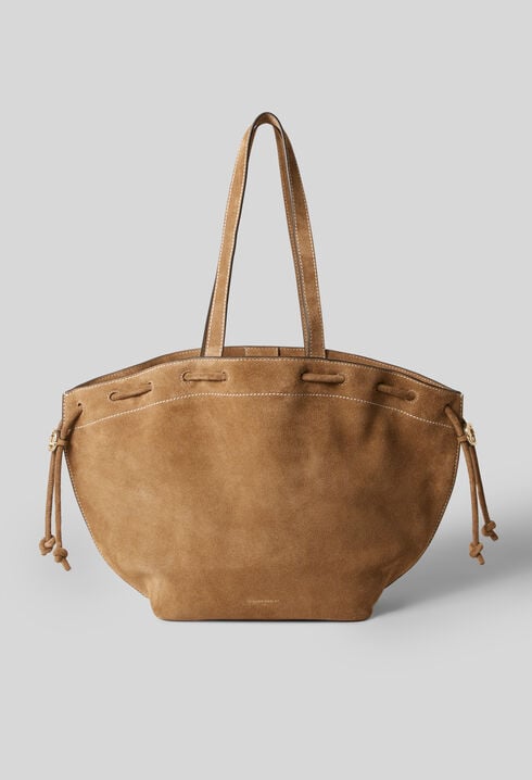 Suede Leather Tote Bag