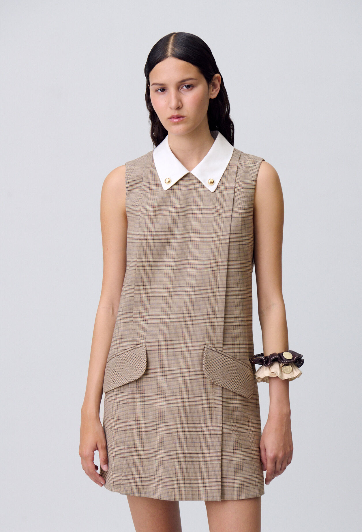 Kurzes Kleid mit Karomuster