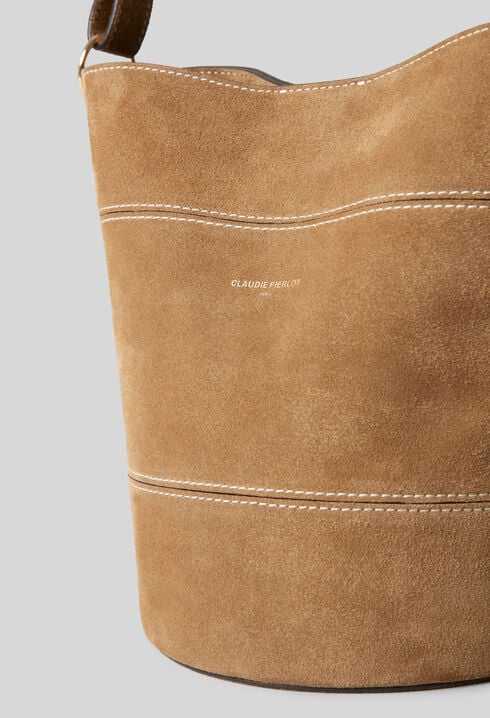 Solveig Suede Bucket Bag