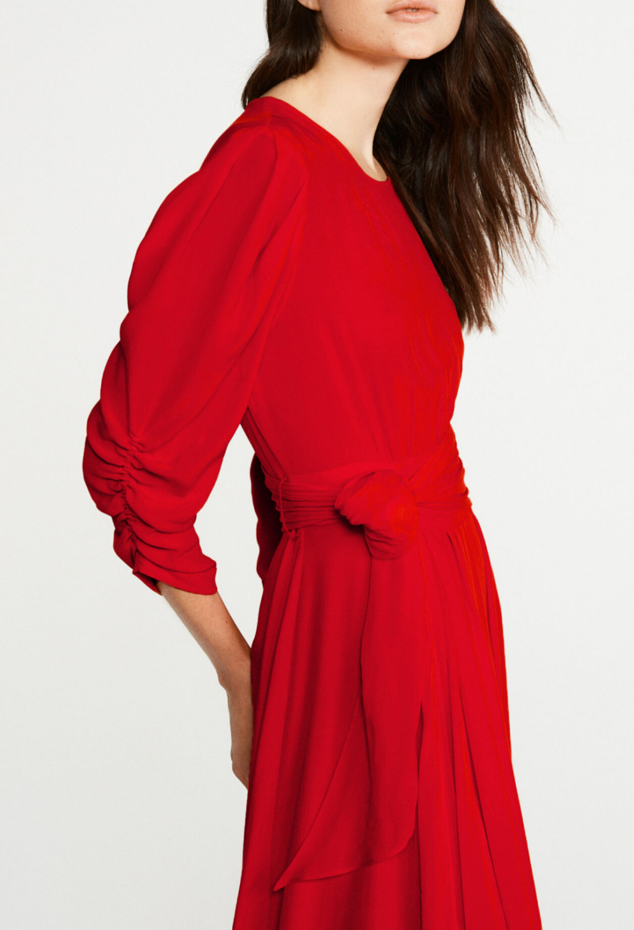 Long silk dress