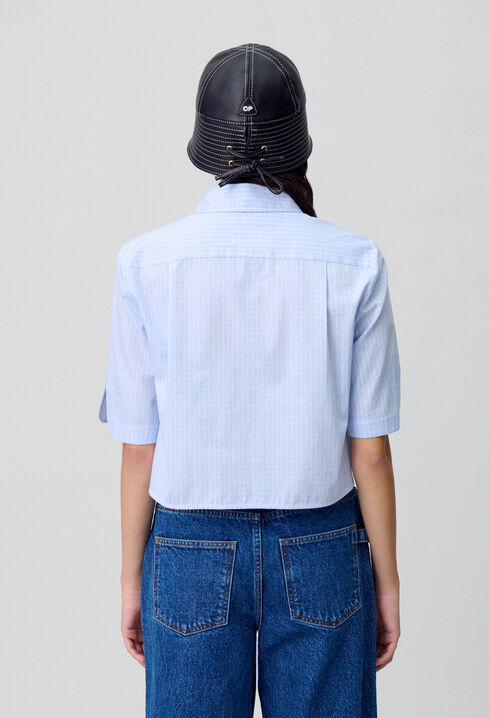 Chemise courte carreaux