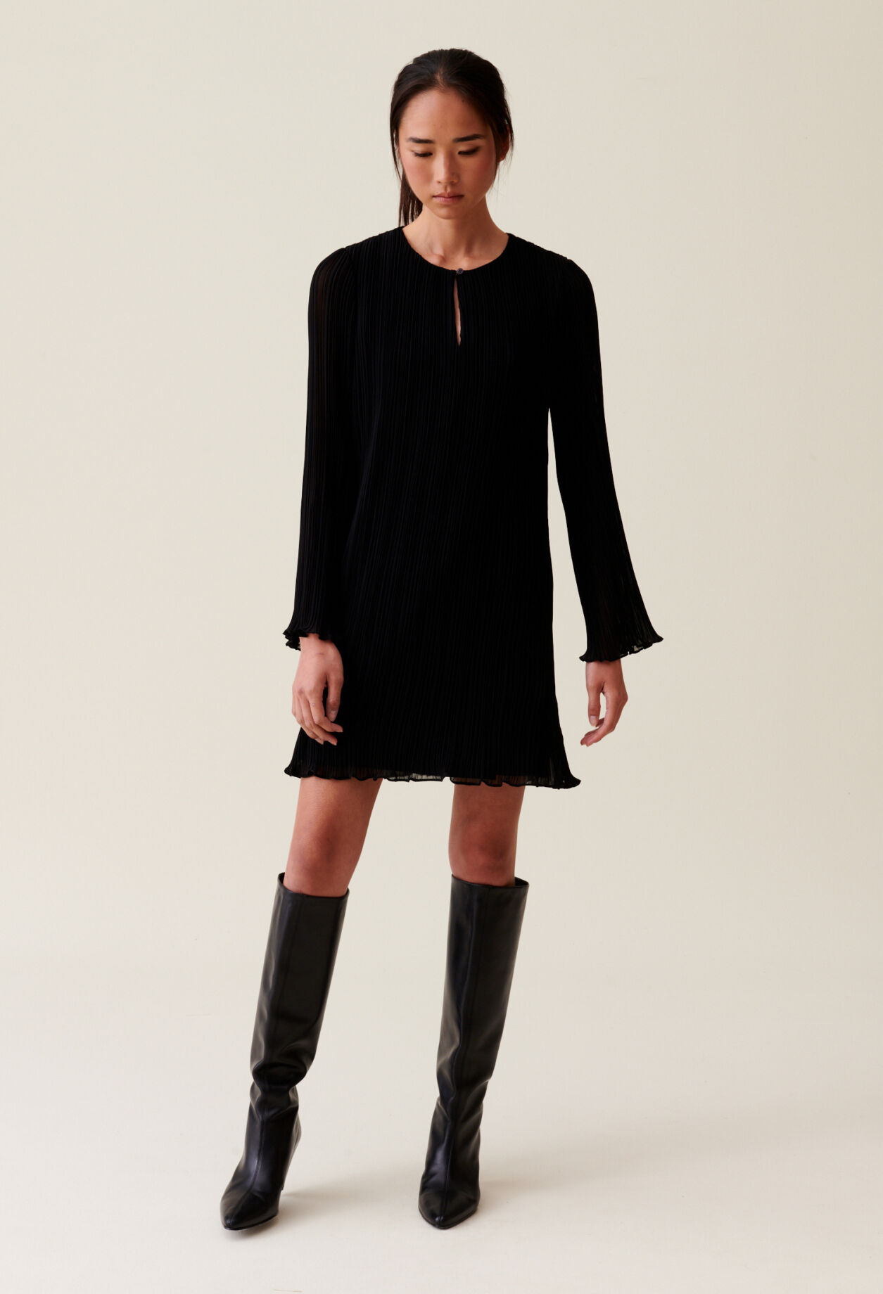 Claudie pierlot robe noire dentelle outlet
