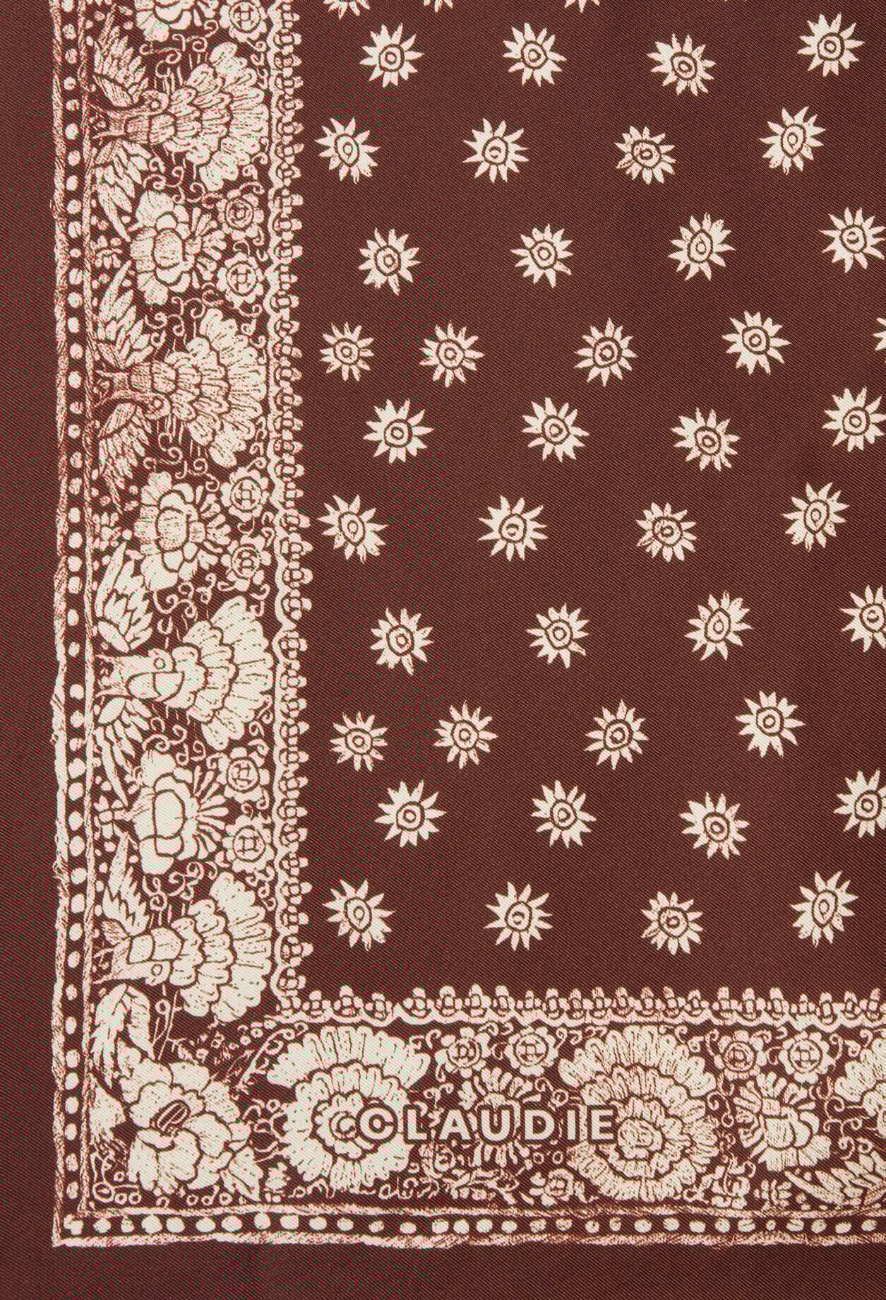 Foulard carr&eacute; imprim&eacute;