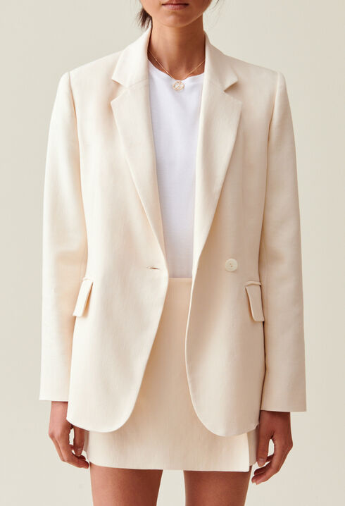 Elfenbeinfarbener Blazer
