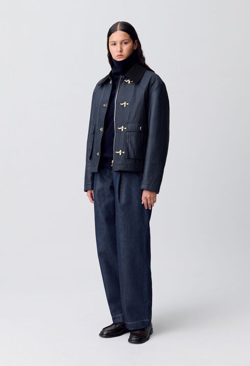 Parka courte cirée