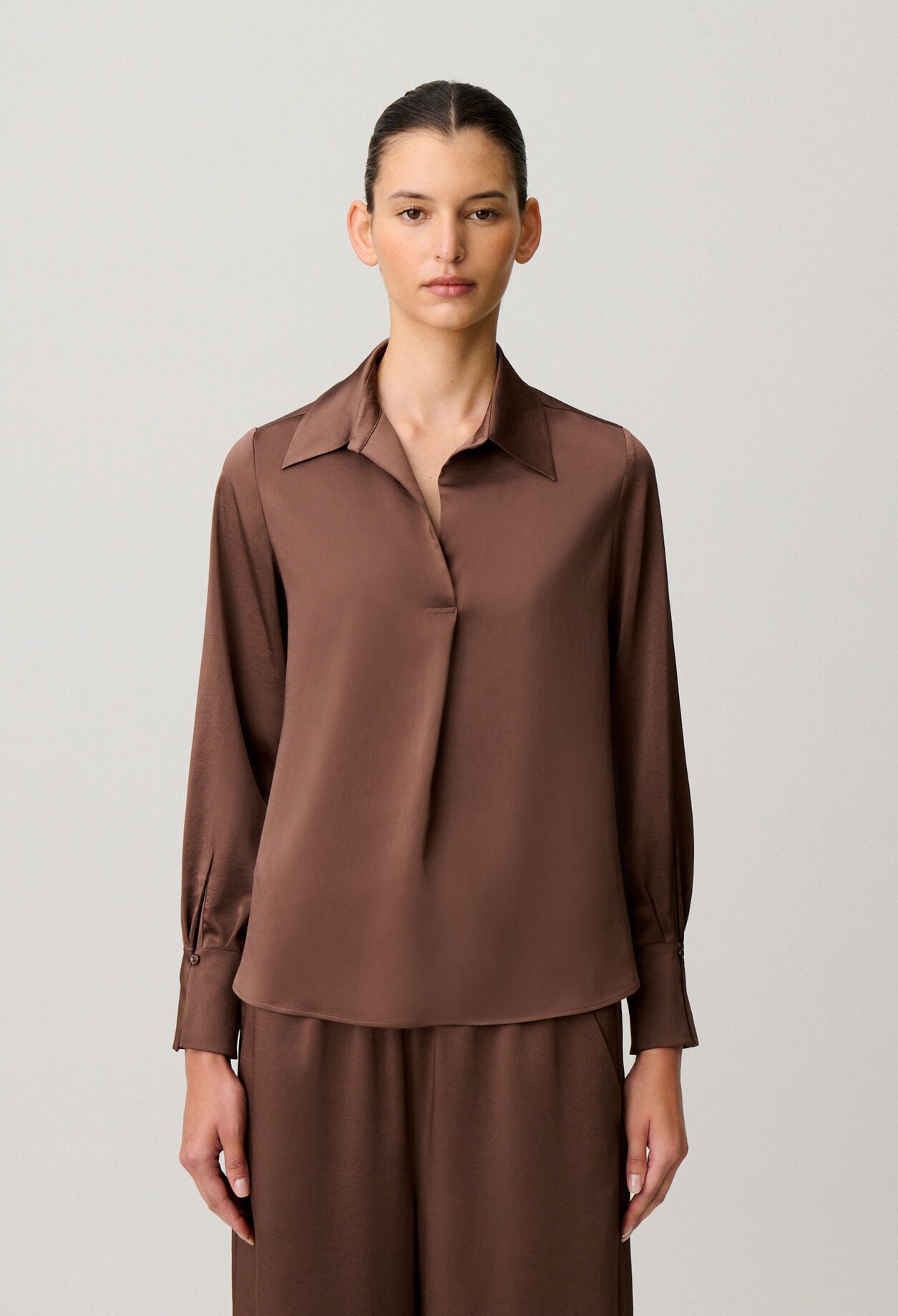 Blouse fluide col