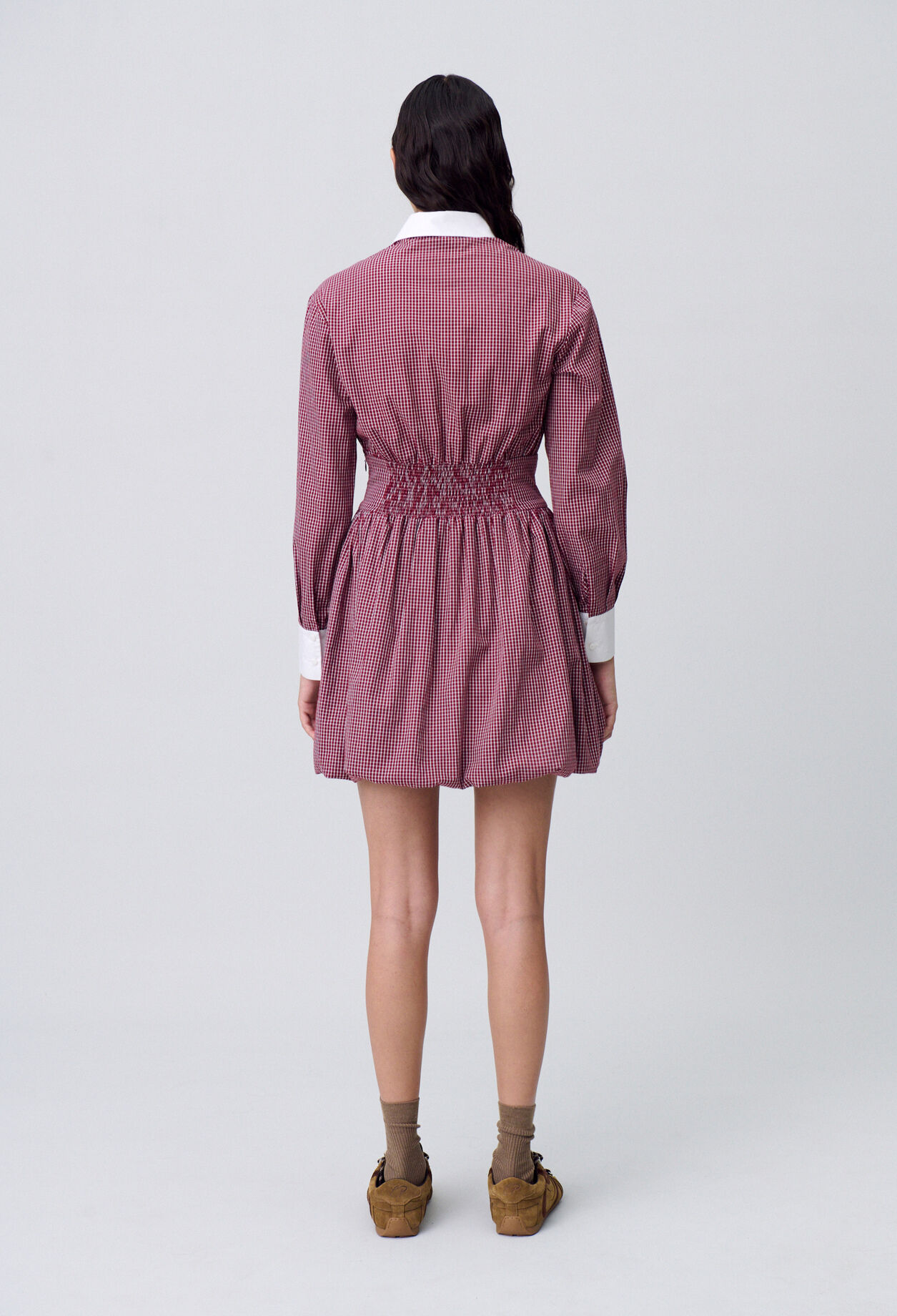 Short checked dress
