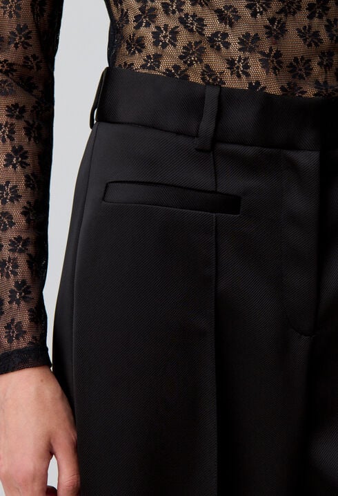 Satin tailored trousers