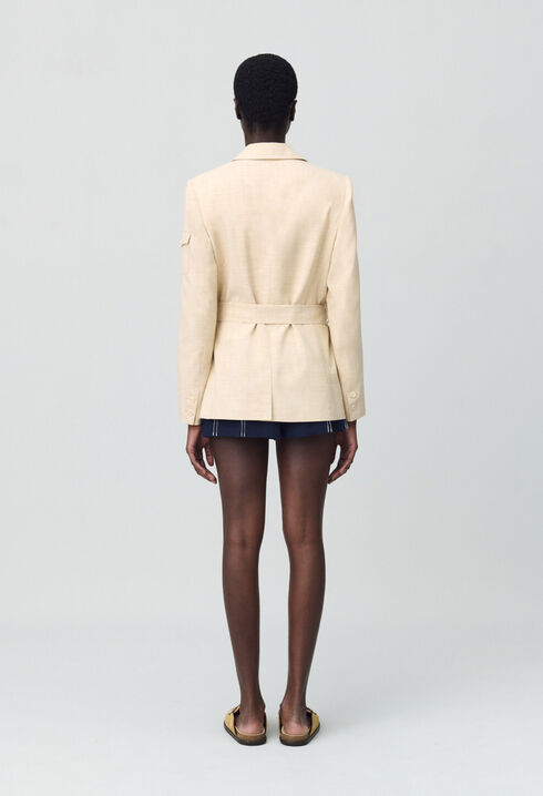 Belted safari jacket