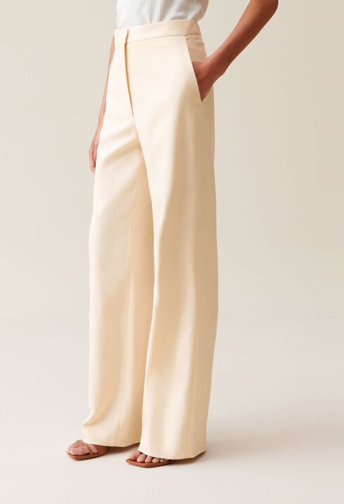 Ivory Tailored Trousers