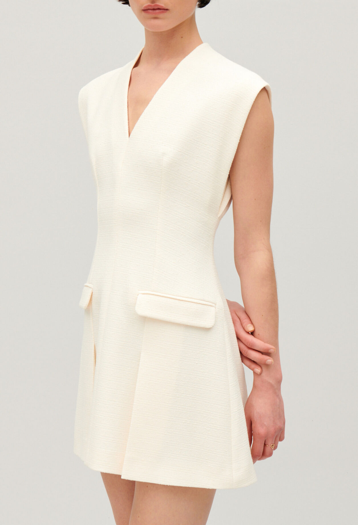 Robe courte tweed