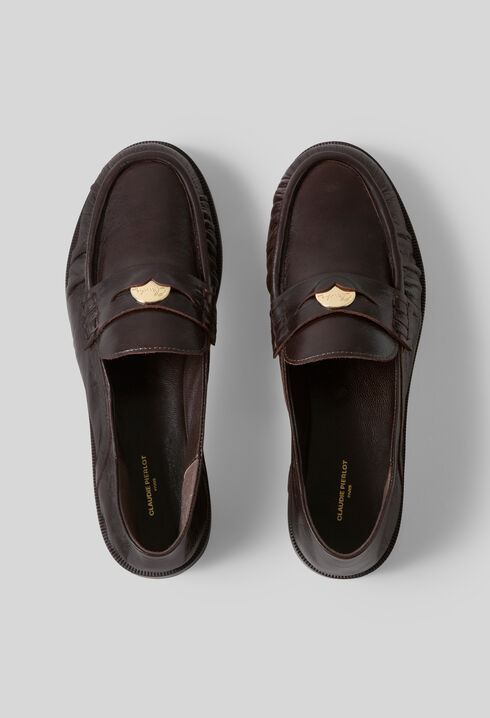 Patent leather loafers
