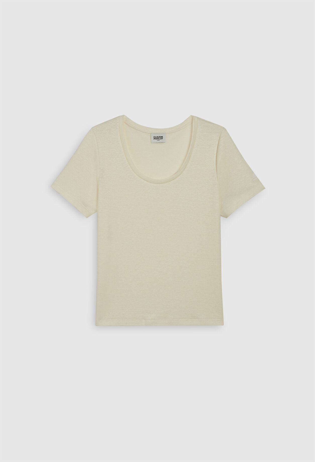 T-Shirt aus Leinen und Baumwolle