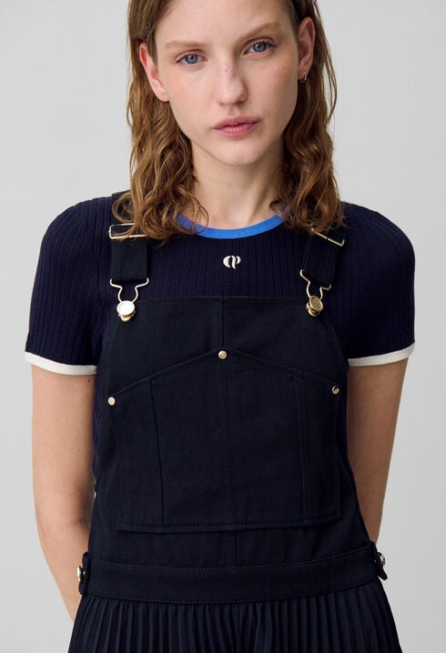 Plissiertes Maxikleid
