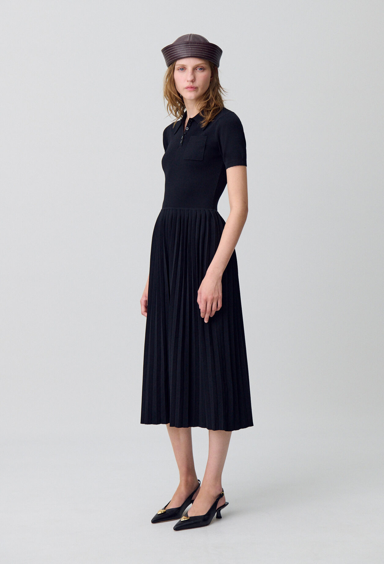 Robe midi maille fine