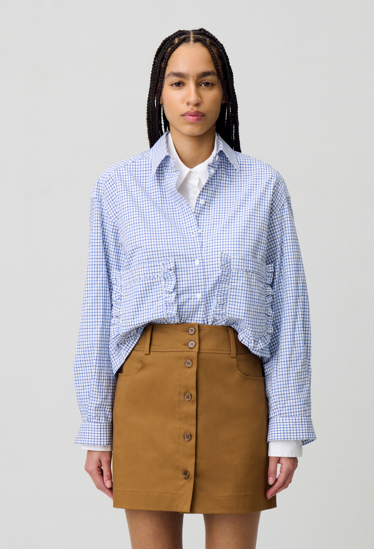 Short Skirt with Buttons