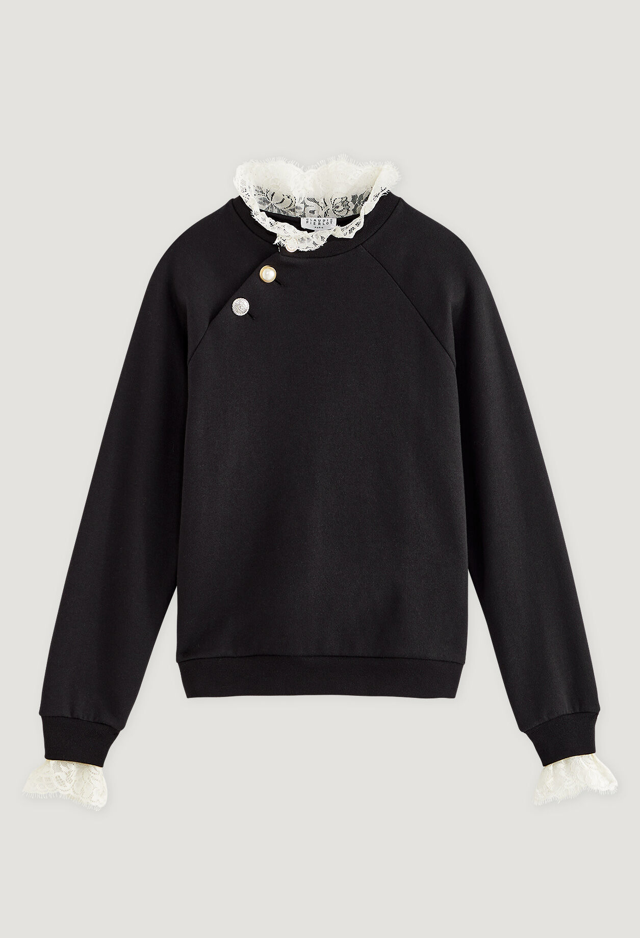 Sweatshirt with collar