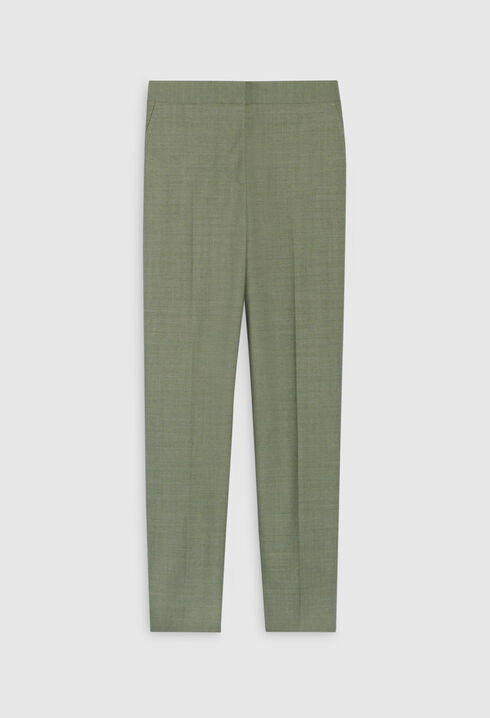 Khaki suit trousers